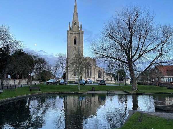 Billingborough Spring Wells with views of St. Andrew's church