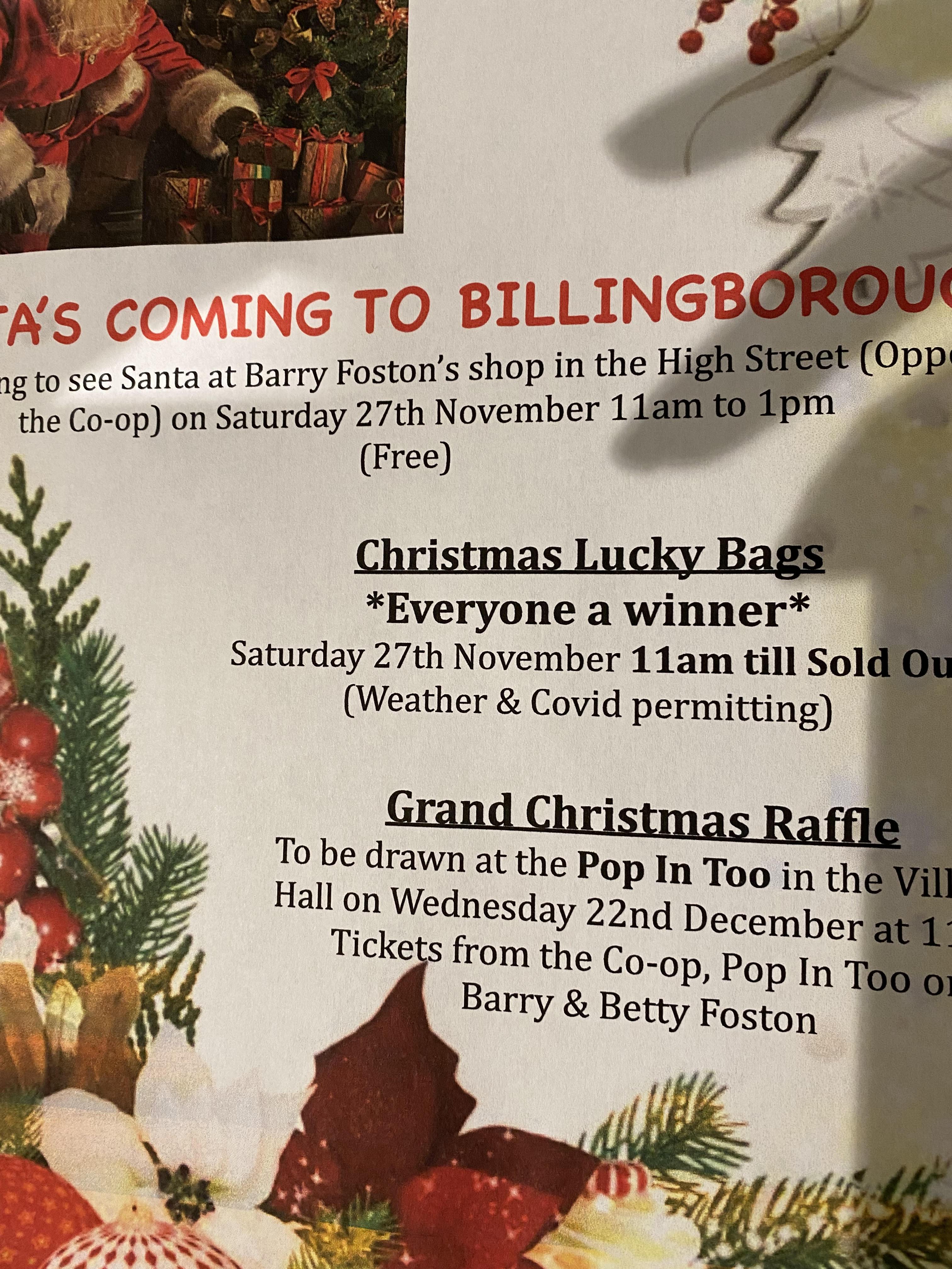 Christmas Events for Billingborough Church