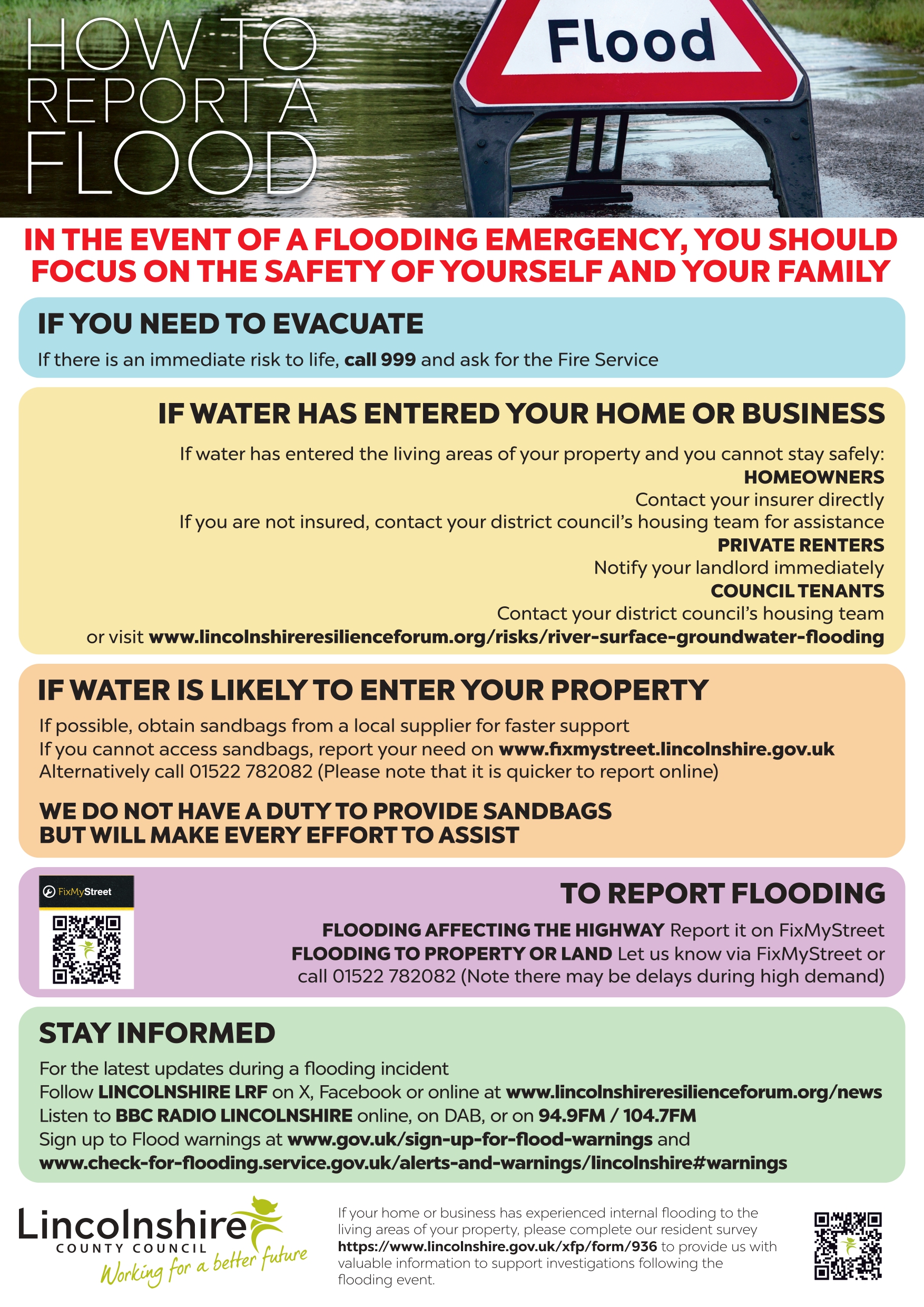 How to report a flood