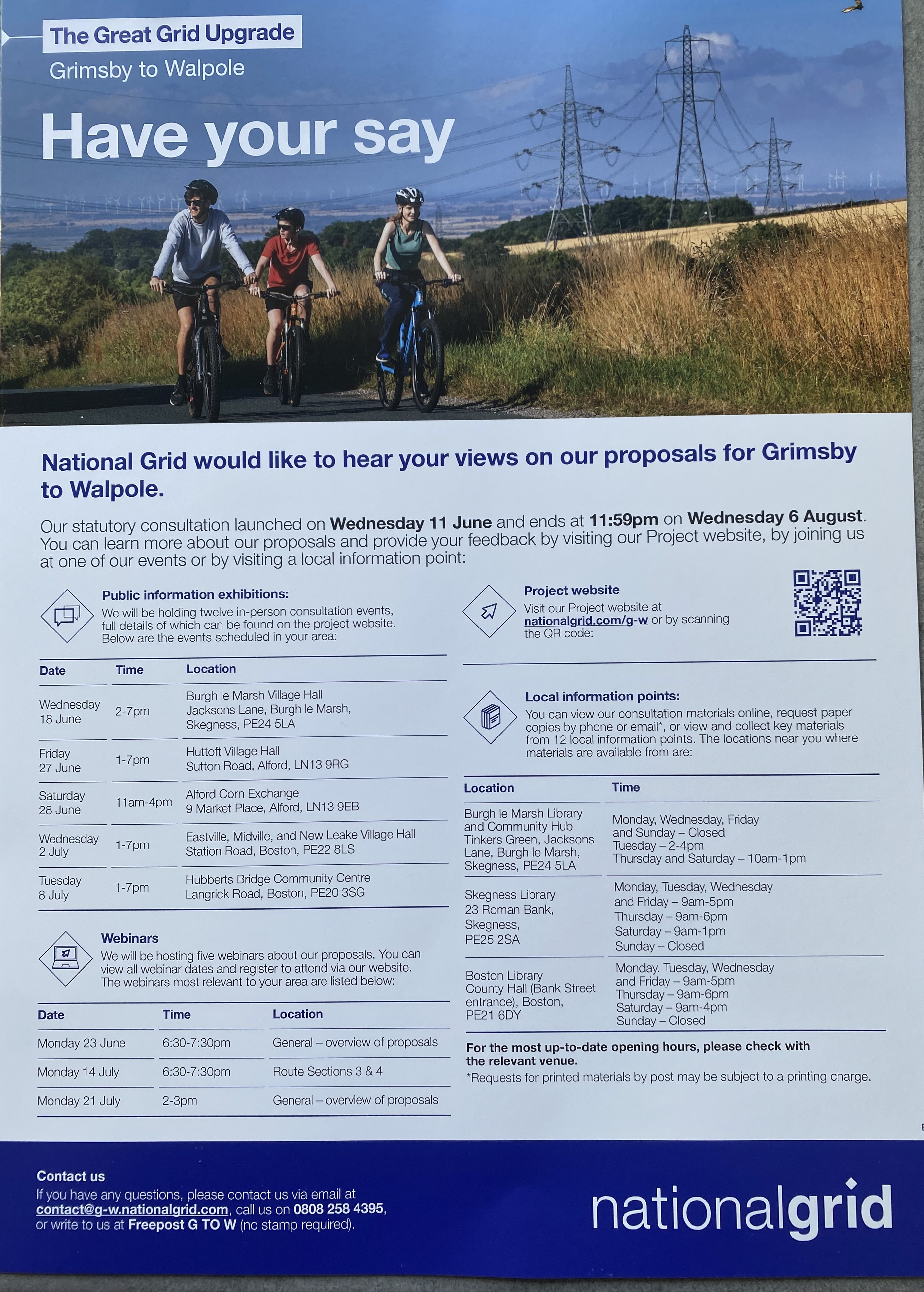 National grid have your say